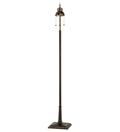 67"H Tiffany Hanginghead Dragonfly Floor Lamp