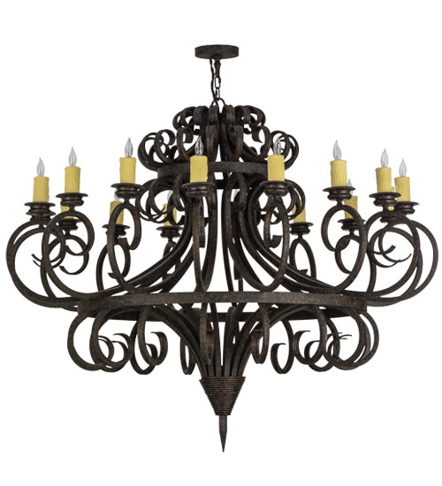 60" Wide Symen 16 Light Chandelier