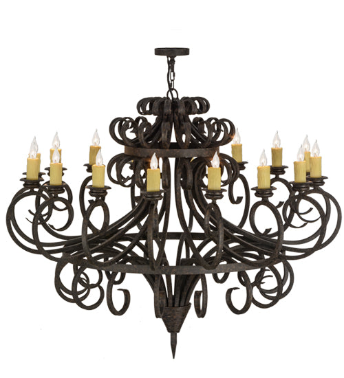 60" Wide Symen 16 Light Chandelier