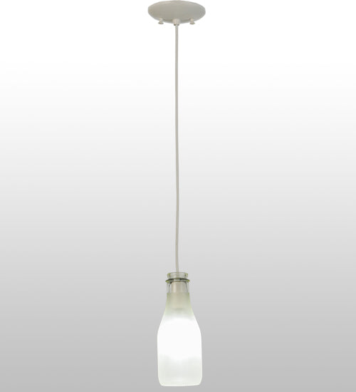 5"W Milk Bottle LED Mini Pendant