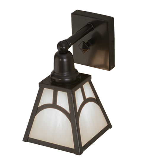 6"W Mission Hill Top Wall Sconce