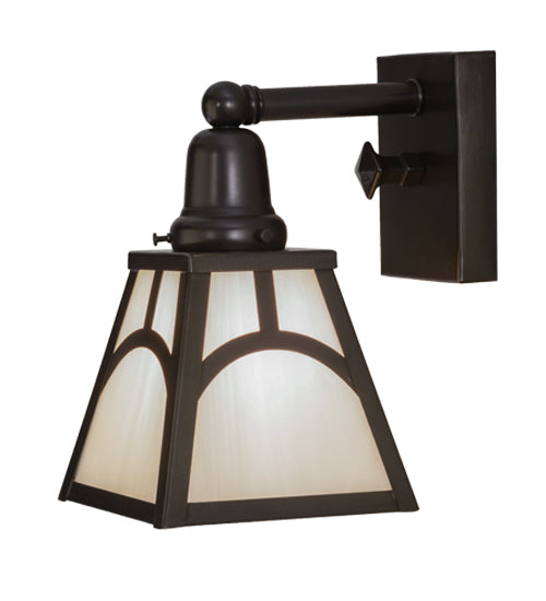 6"W Mission Hill Top Wall Sconce