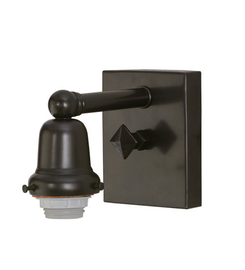 6"W Mission Hill Top Wall Sconce