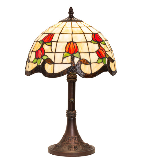 19" High Roseborder Table Lamp