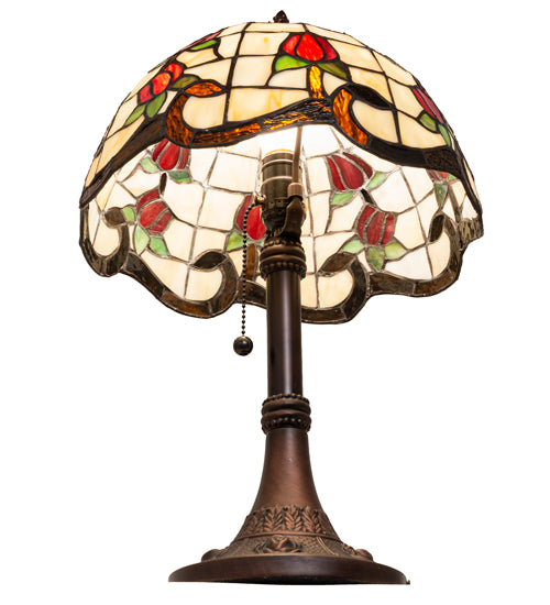 19" High Roseborder Table Lamp