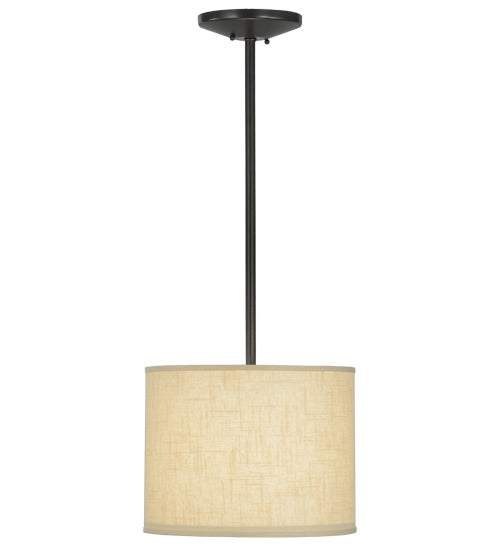 14"W Cilindro Beige Textrene Pendant