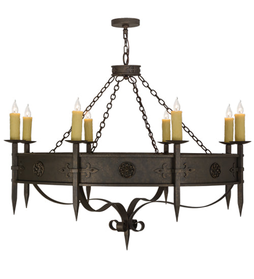 54"W Calandra 8 Lt Chandelier