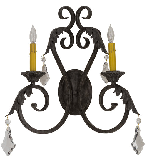 19"W Josephine 2 Lt Wall Sconce