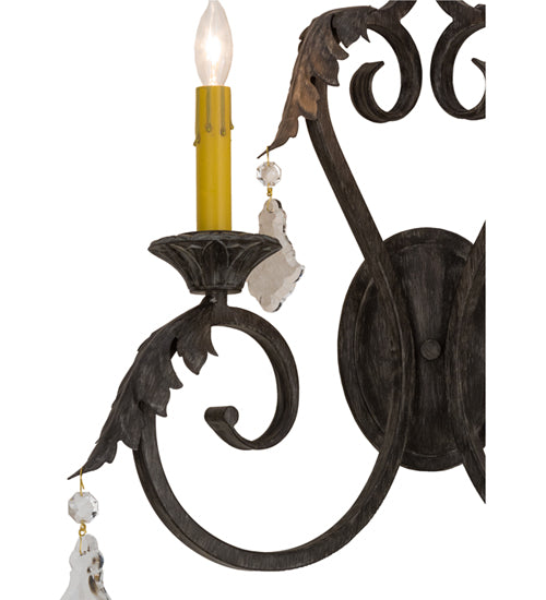 19"W Josephine 2 Lt Wall Sconce