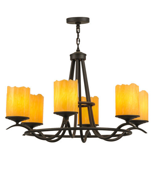 39"W Octavia 6 Lt Chandelier