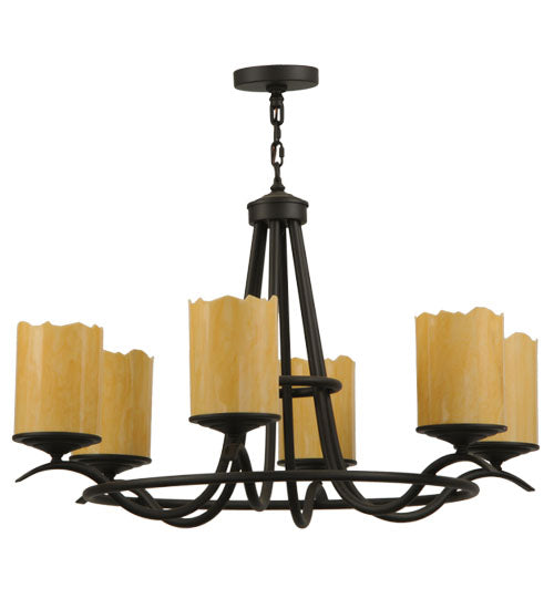 39"W Octavia 6 Lt Chandelier