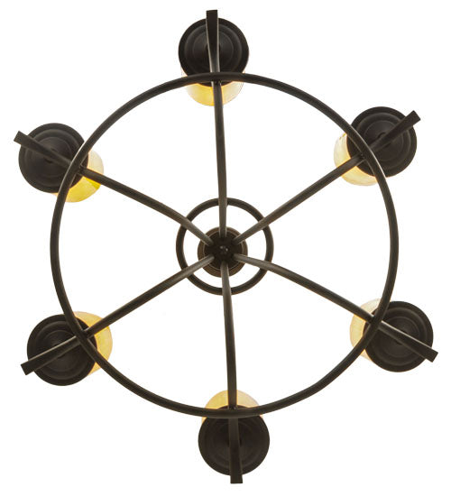 39"W Octavia 6 Lt Chandelier