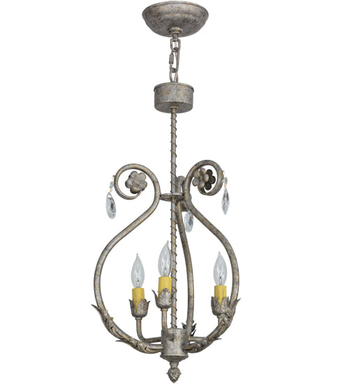 12"W Antonia 3 Lt Chandelier