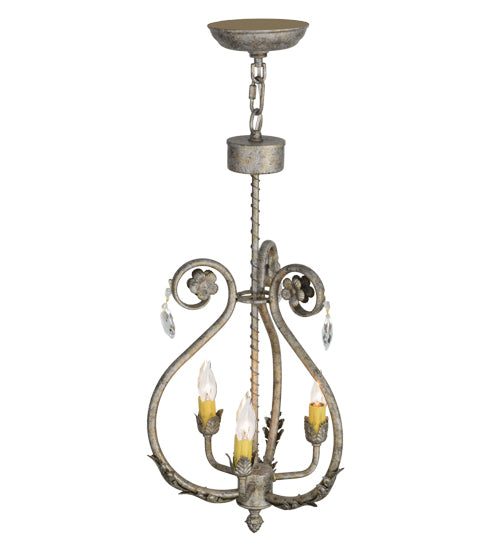 12"W Antonia 3 Lt Chandelier