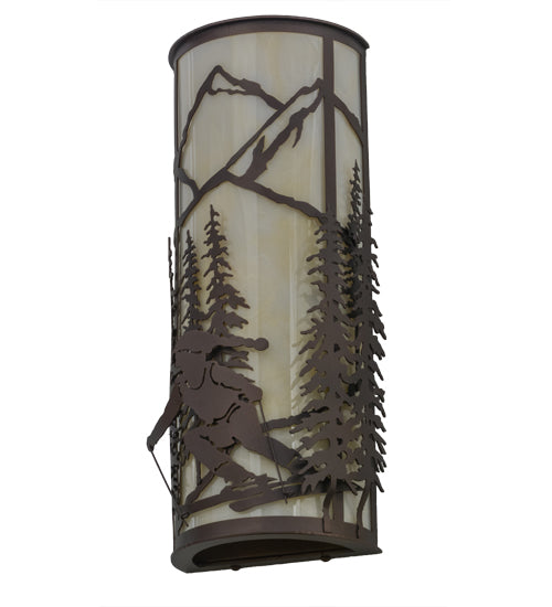 8"W Alpine Left Wall Sconce