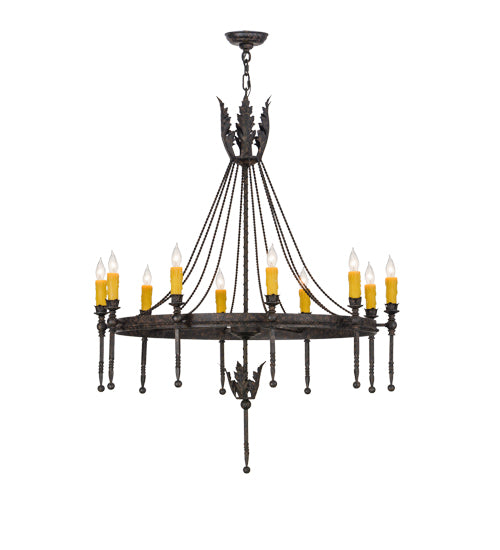 36" Wide Amaury 10 Light Chandelier