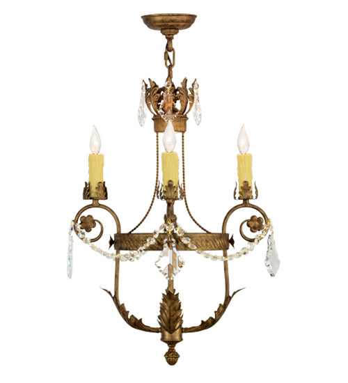 18"W Antonia 4 Lt Chandelier