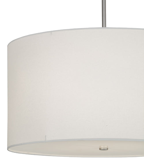 32"W Cilindro Papel Blanco Pendant