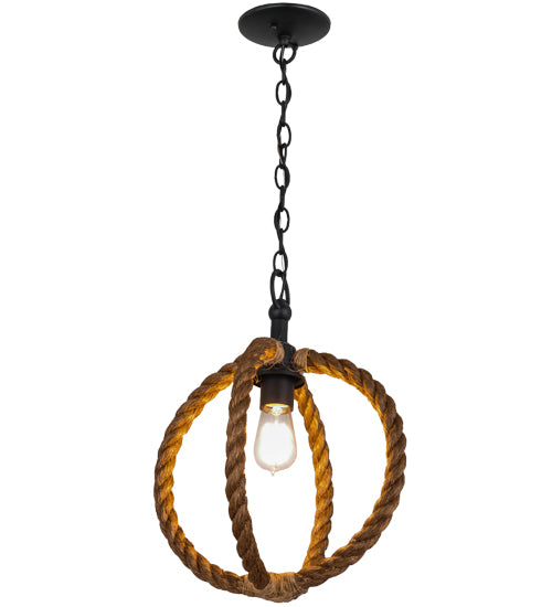 14"W Cilindro Bola Rope Pendant