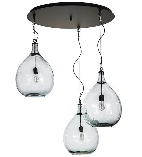 47"W Euri Tanta 3 Lt Cascading Pendant