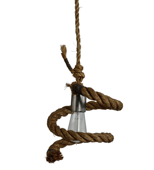 9.5"W Rope Mini Pendant