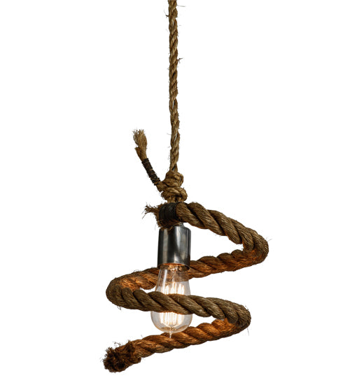 9.5"W Rope Mini Pendant