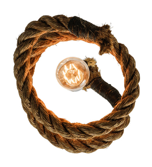 9.5"W Rope Mini Pendant