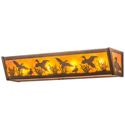 24"W Ducks In Flight Vanity Light