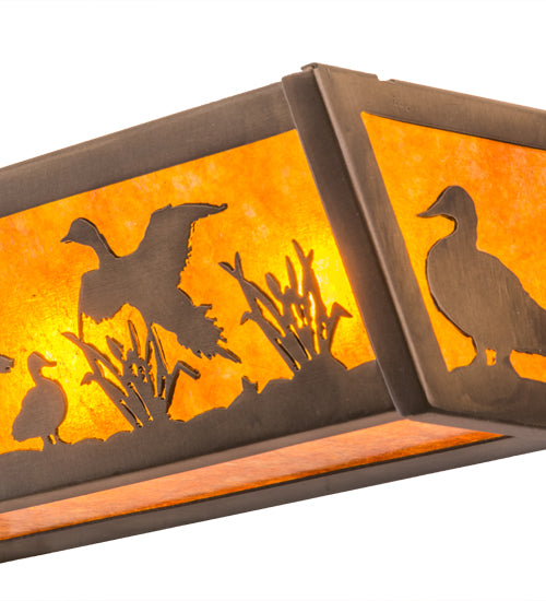 24"W Ducks In Flight Vanity Light