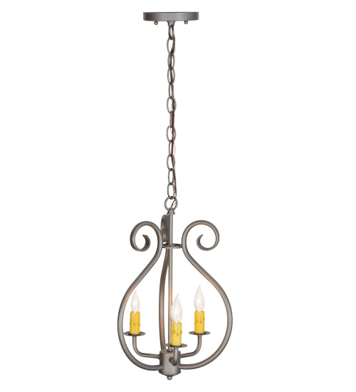 12"W Easton 3 Lt Pendant