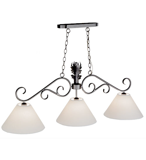 48" Long Bristol 3 Light Island Pendant