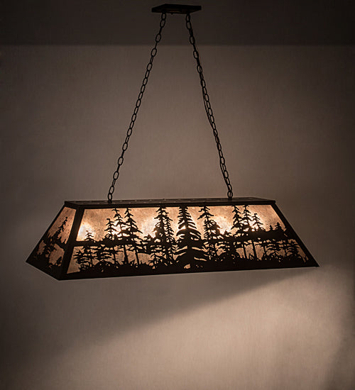 48"L Tall Pines Oblong Pendant