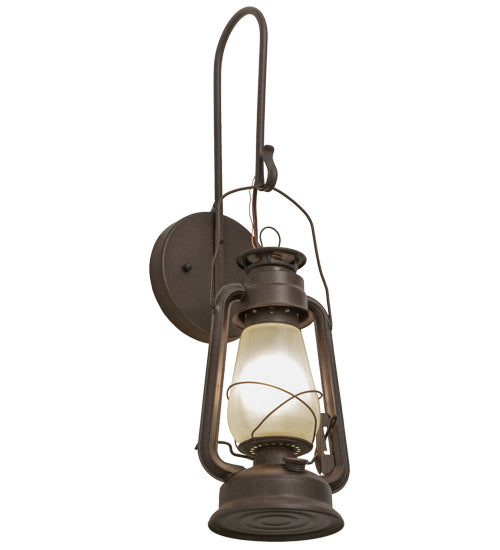 7"W Miners Lantern Wall Sconce