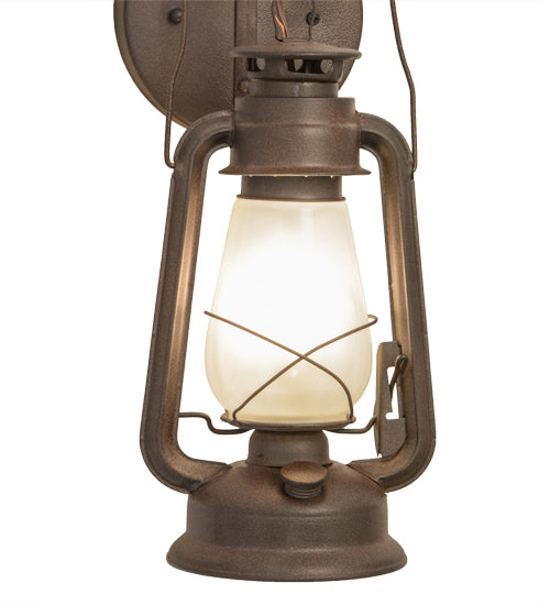 7"W Miners Lantern Wall Sconce