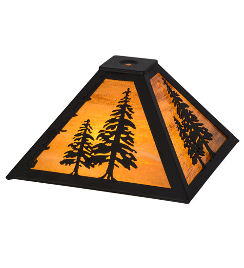 11.5" Square Tall Pines Shade