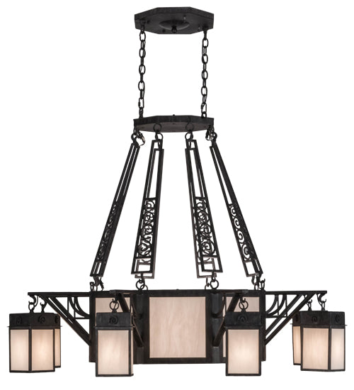 54"W Azrael 8 Lt Chandelier