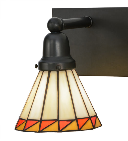 36"W Prairie Mission 3 Lt Vanity Light