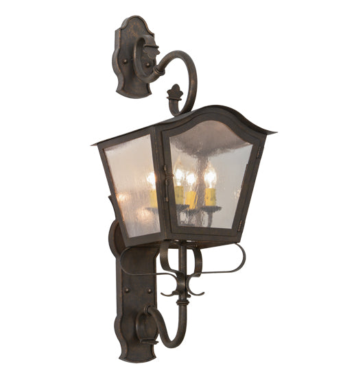 12"W Christian Lantern Wall Sconce