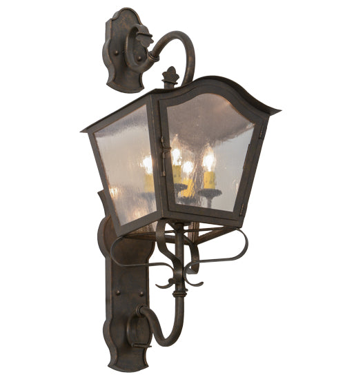 12"W Christian Lantern Wall Sconce