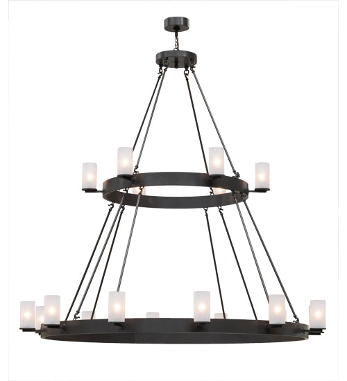 72"W Chappell 18 Lt Two Tier Chandelier