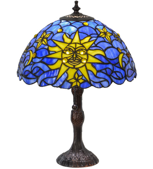 16.5" High Sun, Moon & Stars Table Lamp