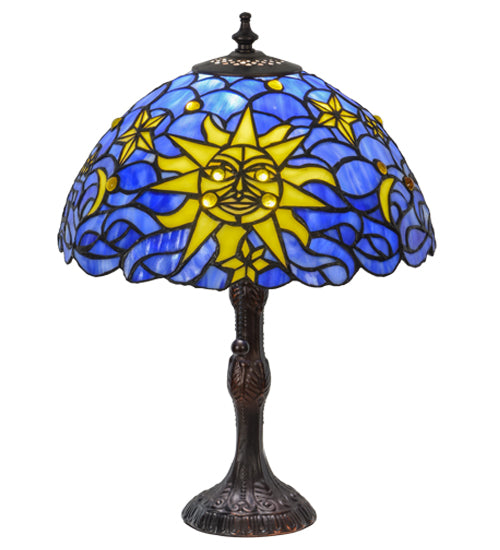 16.5" High Sun, Moon & Stars Table Lamp