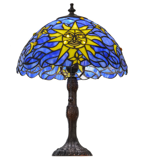 16.5" High Sun, Moon & Stars Table Lamp