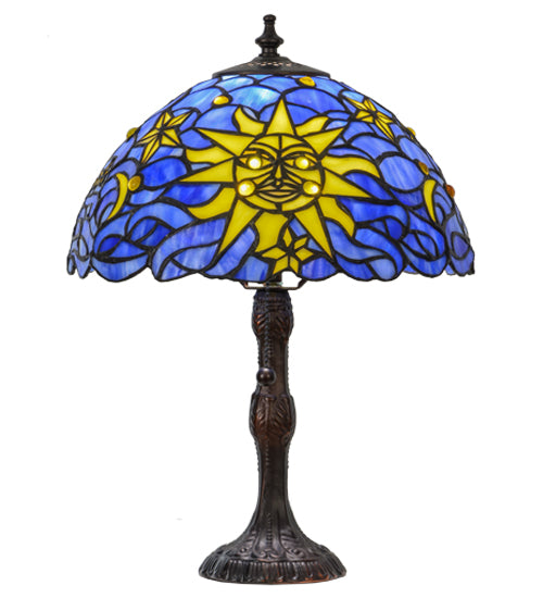 16.5" High Sun, Moon & Stars Table Lamp