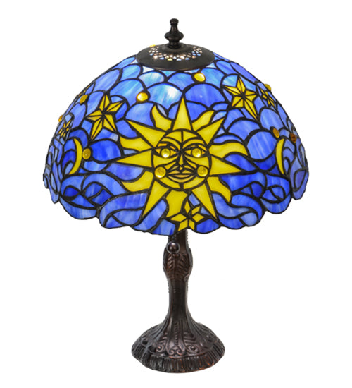 16.5" High Sun, Moon & Stars Table Lamp