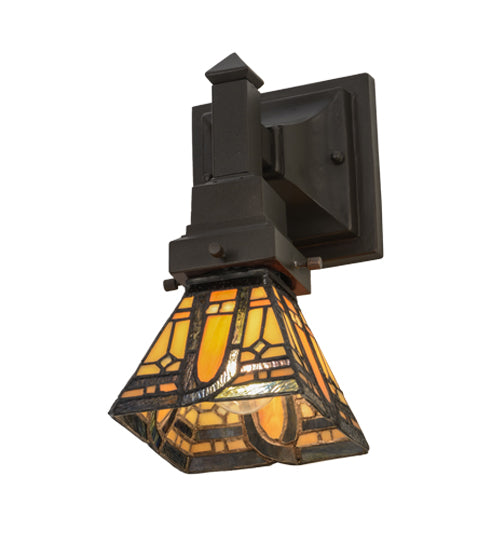 5"W Sierra Prairie Mission Wall Sconce