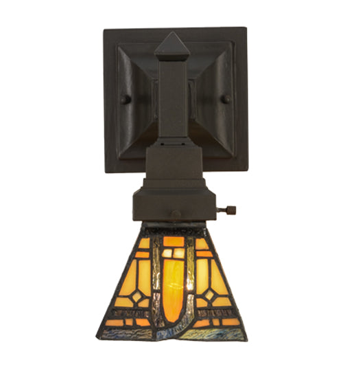 5"W Sierra Prairie Mission Wall Sconce