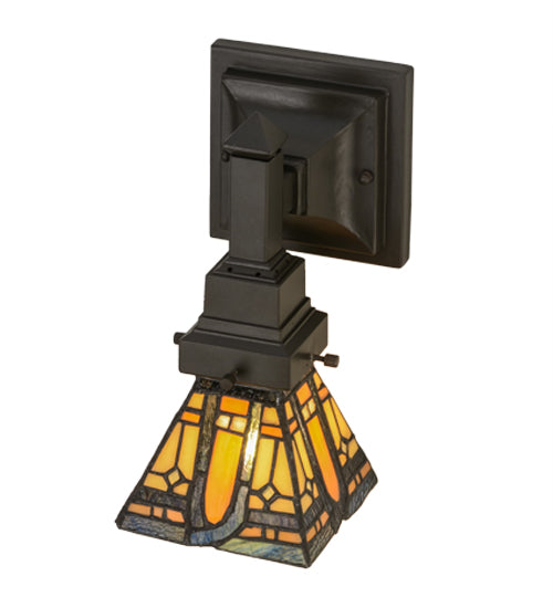 5"W Sierra Prairie Mission Wall Sconce