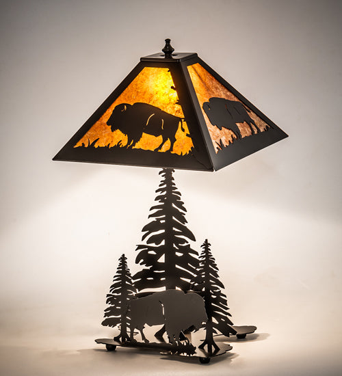 21" High Buffalo W/Lighted Base Table Lamp