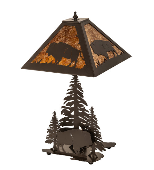 21" High Buffalo W/Lighted Base Table Lamp